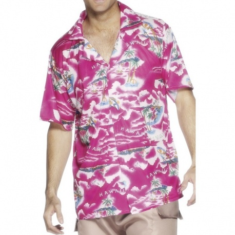 Kostým - Košile hawai ružová