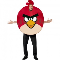 Kostým Angry Birds - červený