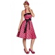 Retro šaty 50tá léta - růžové