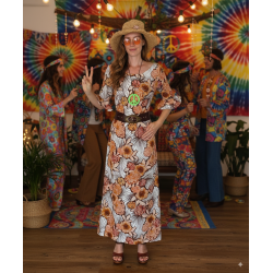 Kostým královna hippie večírku