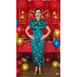 Orientální kostým smaragdově zelený