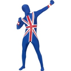 ANGLICKÝ MORPHSUITE - UNION JACK SECOND SKIN